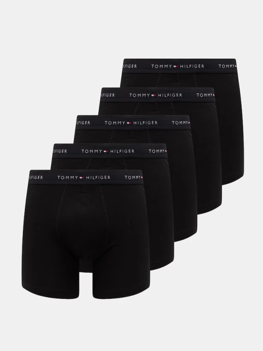 Zdjęcie produktu Tommy Hilfiger bokserki męskie bawełniane z elastanem 5-pack czarny