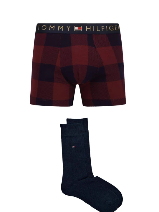 Zdjęcie produktu Tommy Hilfiger Bokserki + skarpety bordowy