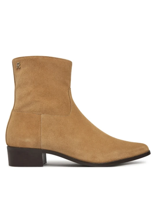 Zdjęcie produktu Tommy Hilfiger Botki Suede Ankle Boot W Zip FW0FW09922 Beżowy