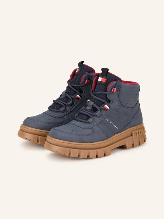 Zdjęcie produktu Tommy Hilfiger Botki Sznurowane blau GRANATOWY