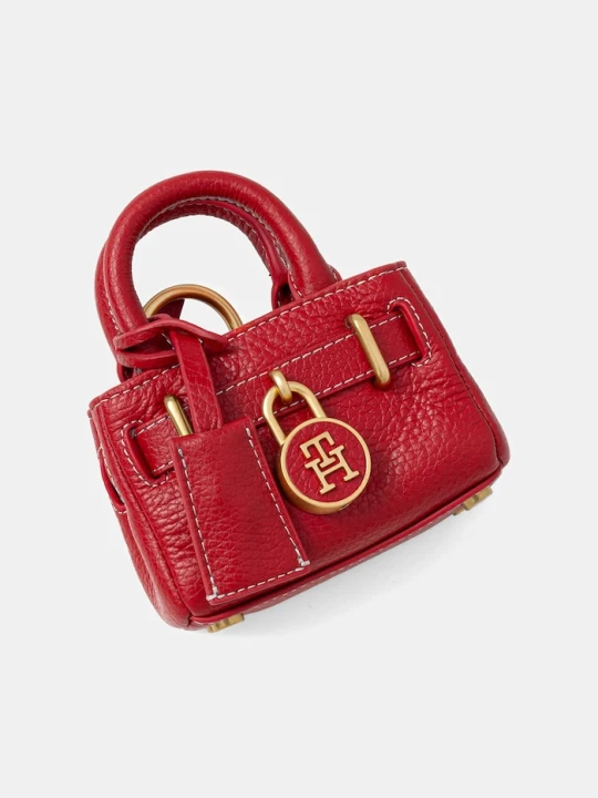 Zdjęcie produktu Tommy Hilfiger brelok damski skórzany czerwony