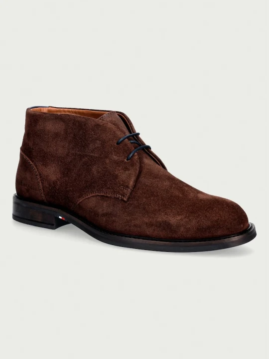 Zdjęcie produktu Tommy Hilfiger buty męskie zamszowe CORPORATE DRESSY SUEDE LACE BOOT brązowy