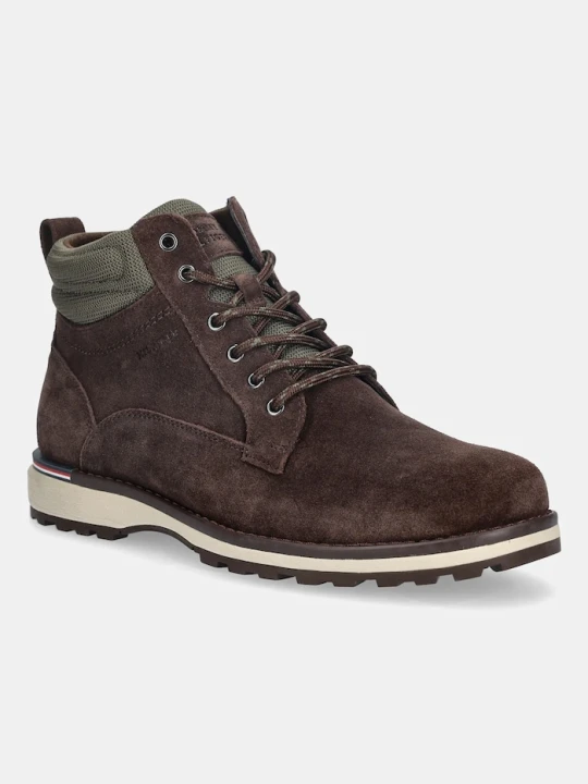 Zdjęcie produktu Tommy Hilfiger buty skórzane CORPORATE W SUEDE LACE BOOT brązowy