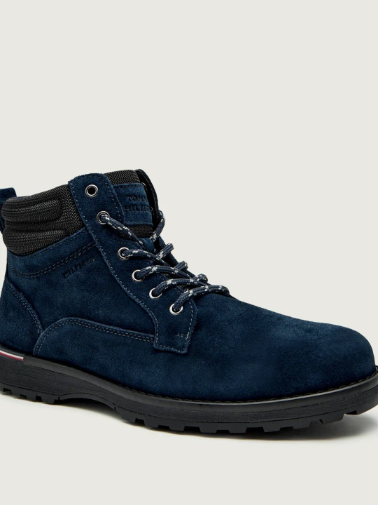 Zdjęcie produktu Tommy Hilfiger Buty wysokie CORPORATE | zamsz granatowy