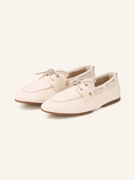 Zdjęcie produktu Tommy Hilfiger Buty Żeglarskie weiss ECRU