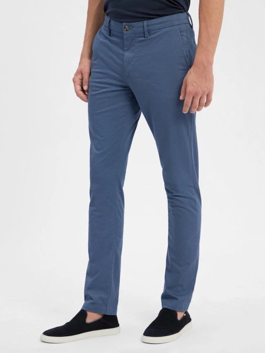 Zdjęcie produktu Tommy Hilfiger Chino - Bleecker Slim Fit Mężczyźni Bawełna niebieski
