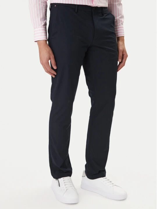 Zdjęcie produktu Tommy Hilfiger Chinosy Denton MW0MW43408 Granatowy Slim Fit
