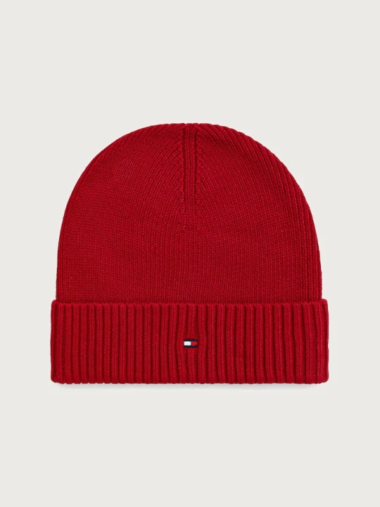 Zdjęcie produktu Tommy Hilfiger czapka beanie męska z dodatkiem kaszmiru czerwony
