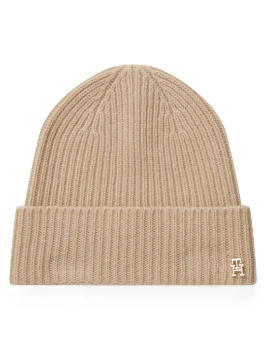 Zdjęcie produktu Tommy Hilfiger Czapka Th Cashmere AW0AW17772 Beżowy