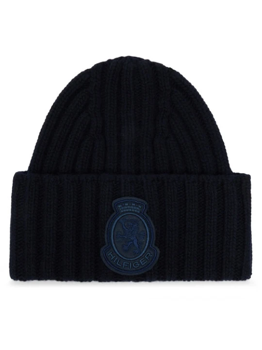 Zdjęcie produktu Tommy Hilfiger Czapka Th Crest Fluffy AW0AW18210 Granatowy