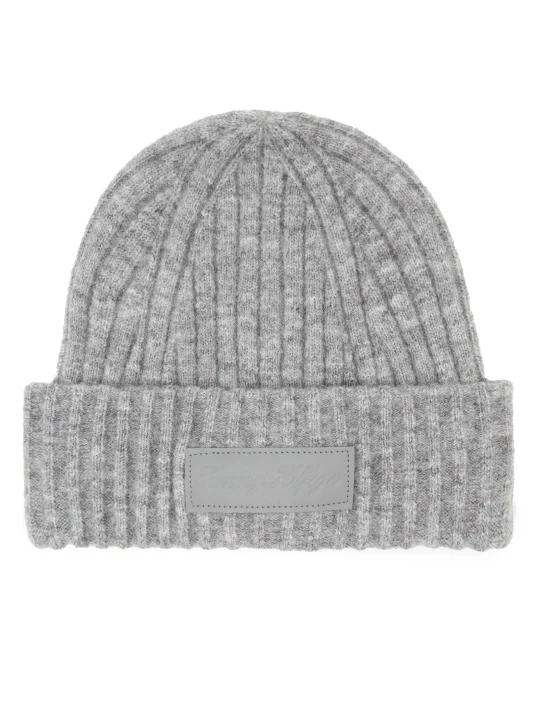 Zdjęcie produktu Tommy Hilfiger Czapka TOMMY TWIST BEANIE | z dodatkiem wełny szary