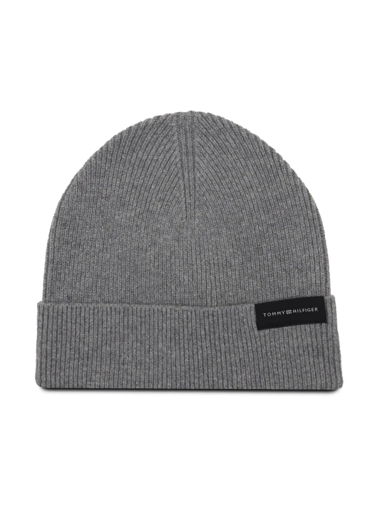 Zdjęcie produktu Tommy Hilfiger Czapka UPTOWN WOOL BEANIE | z dodatkiem wełny szary