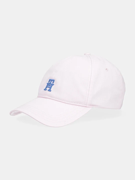 Zdjęcie produktu Tommy Hilfiger czapka z daszkiem bawełniana różowy
