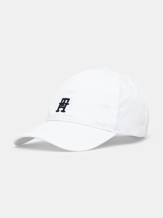 Zdjęcie produktu Tommy Hilfiger czapka z daszkiem bawełniana biały