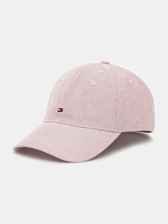 Zdjęcie produktu Tommy Hilfiger czapka z daszkiem bawełniana różowy