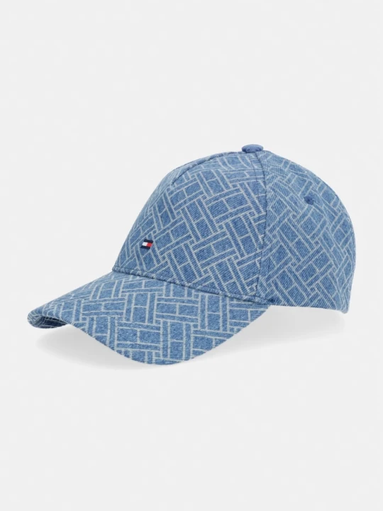 Zdjęcie produktu Tommy Hilfiger czapka z daszkiem damska bawełniana niebieski