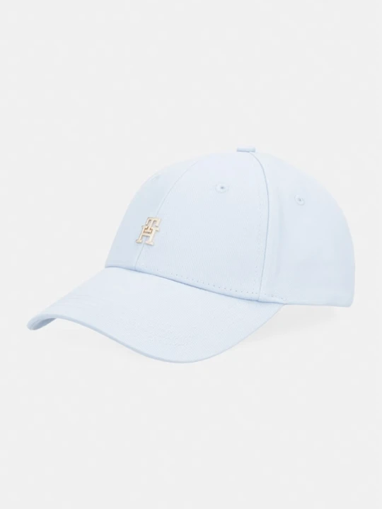 Zdjęcie produktu Tommy Hilfiger czapka z daszkiem damska bawełniana niebieski