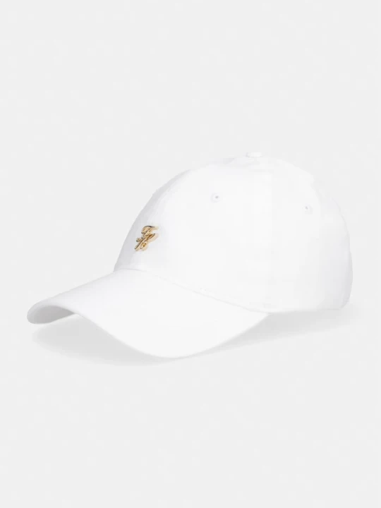 Zdjęcie produktu Tommy Hilfiger czapka z daszkiem damska lniana SUMMER beżowy