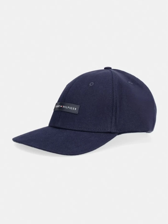 Zdjęcie produktu Tommy Hilfiger czapka z daszkiem męska bawełniana granatowy