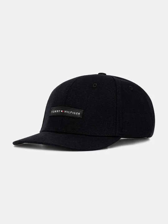 Zdjęcie produktu Tommy Hilfiger czapka z daszkiem męska bawełniana czarny