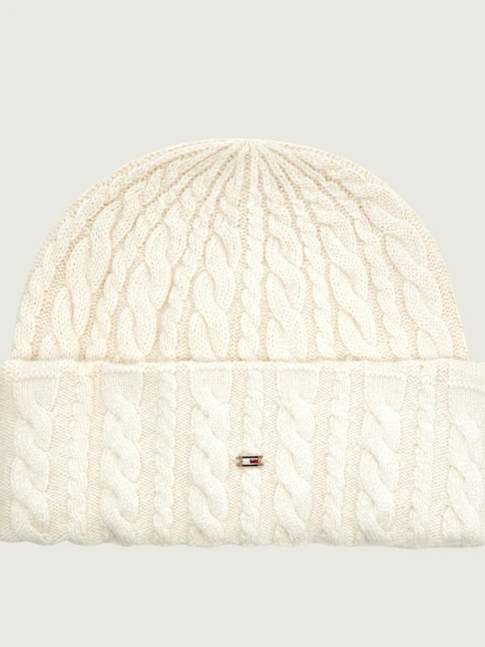 Zdjęcie produktu Tommy Hilfiger Czapka | z dodatkiem wełny ecru