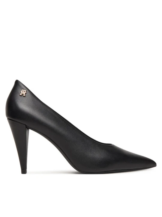 Zdjęcie produktu Tommy Hilfiger Czółenka Th Smooth Leather Pump FW0FW08960 Czarny