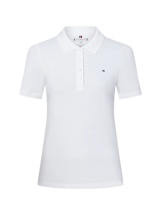 Zdjęcie produktu Tommy Hilfiger koszulka polo Kobiety Bawełna biały