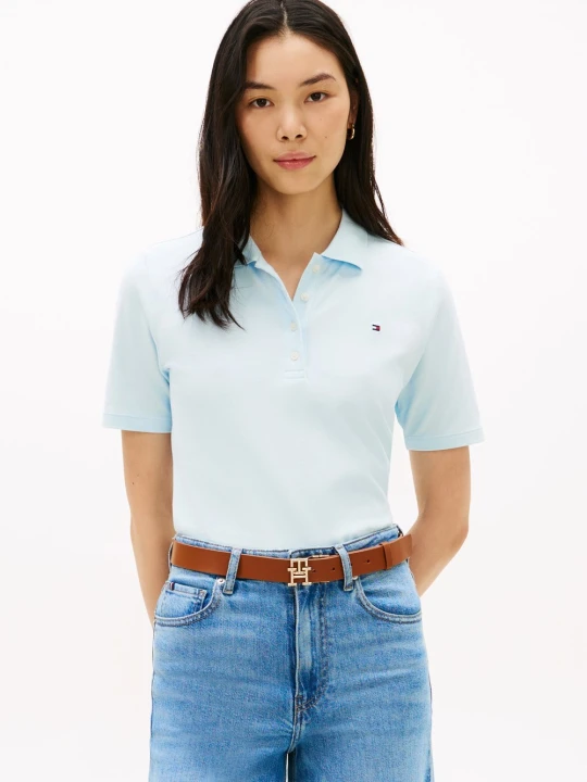 Zdjęcie produktu Tommy Hilfiger koszulka polo Kobiety Bawełna niebieski