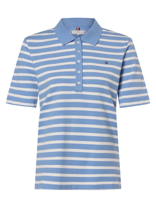 Zdjęcie produktu Tommy Hilfiger koszulka polo Kobiety Bawełna niebieski|biały