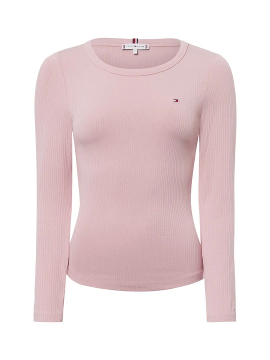 Zdjęcie produktu Tommy Hilfiger koszulka z długim rękawem Kobiety wiskoza różowy