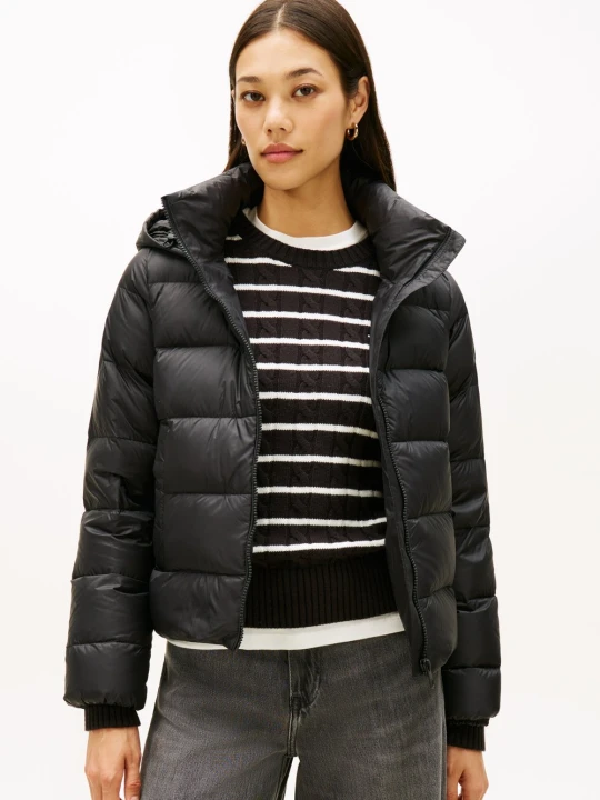 Zdjęcie produktu Tommy Hilfiger kurtka pikowana Kobiety czarny