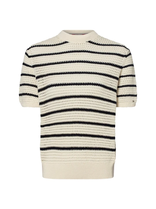 Zdjęcie produktu Tommy Hilfiger sweter z krótkim rękawem Kobiety biały | niebieski