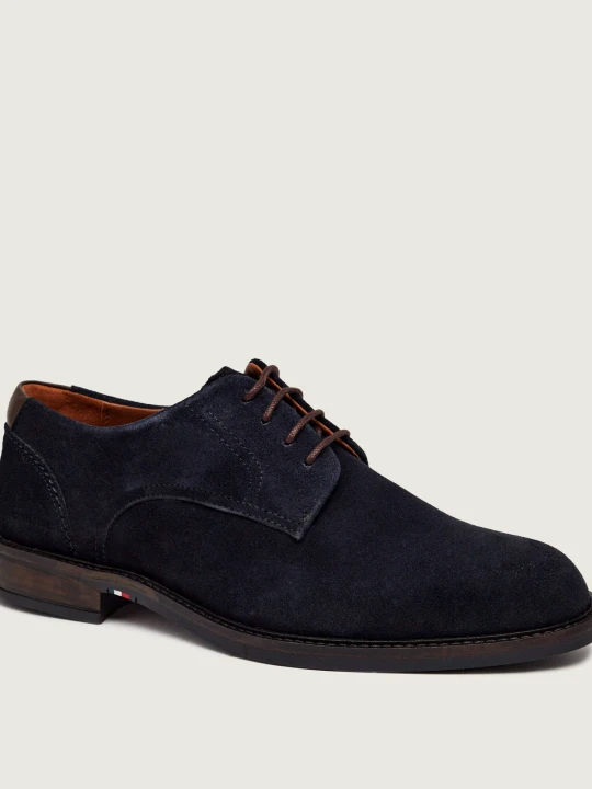 Zdjęcie produktu Tommy Hilfiger Derby Corporate Dressy | zamsz granatowy