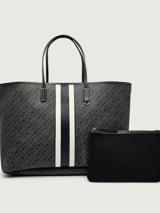 Zdjęcie produktu Tommy Hilfiger Dwustronna shopperka + saszetka MONOPLAY LE MAXI czarny