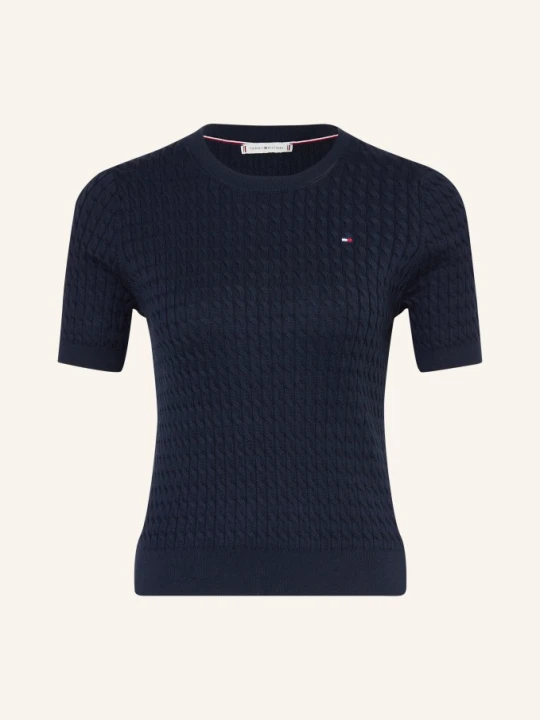 Zdjęcie produktu Tommy Hilfiger Dzianinowa Koszulka blau GRANATOWY
