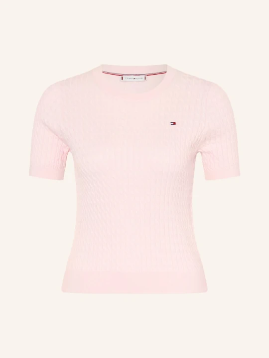 Zdjęcie produktu Tommy Hilfiger Dzianinowa Koszulka rosa JASNORÓŻOWY
