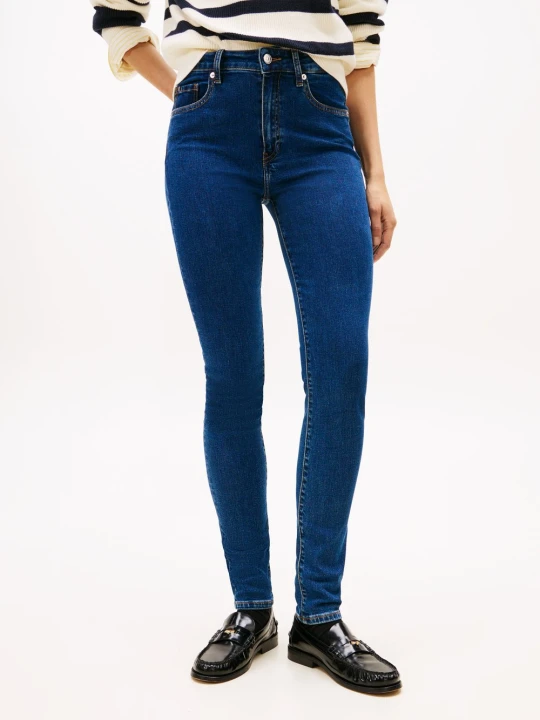 Zdjęcie produktu Tommy Hilfiger Dżinsy skinny - Como Kobiety Bawełna niebieski