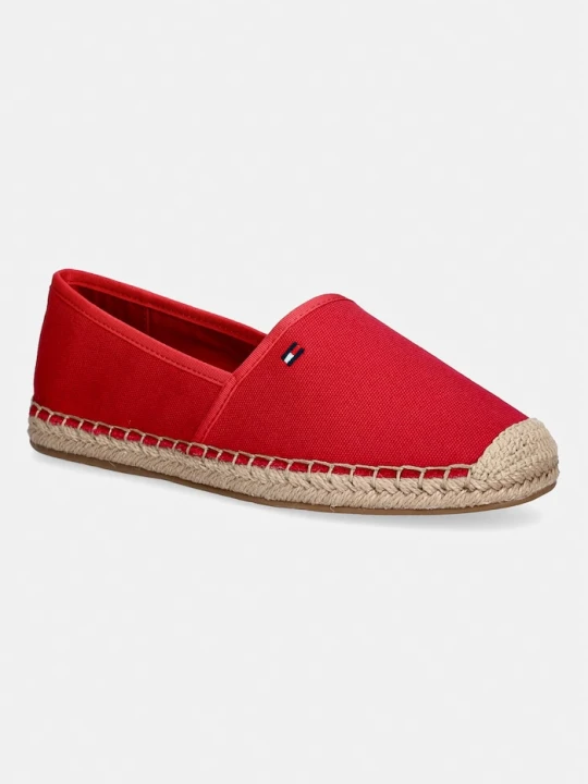 Zdjęcie produktu Tommy Hilfiger espadryle damskie FLAG CANVAS ESPADRILLE czerwony