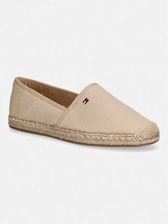 Zdjęcie produktu Tommy Hilfiger espadryle damskie FLAG CANVAS ESPADRILLE beżowy
