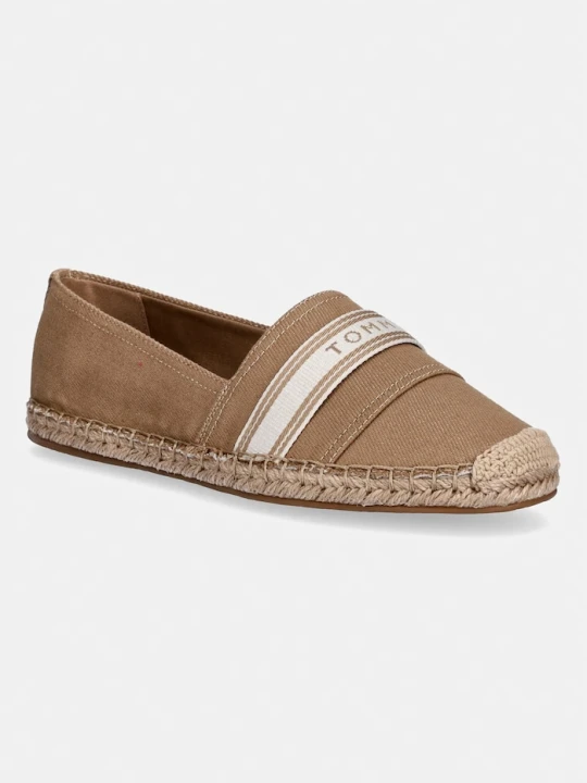 Zdjęcie produktu Tommy Hilfiger espadryle damskie HILFIGER WEBBING ESPADRILLE beżowy