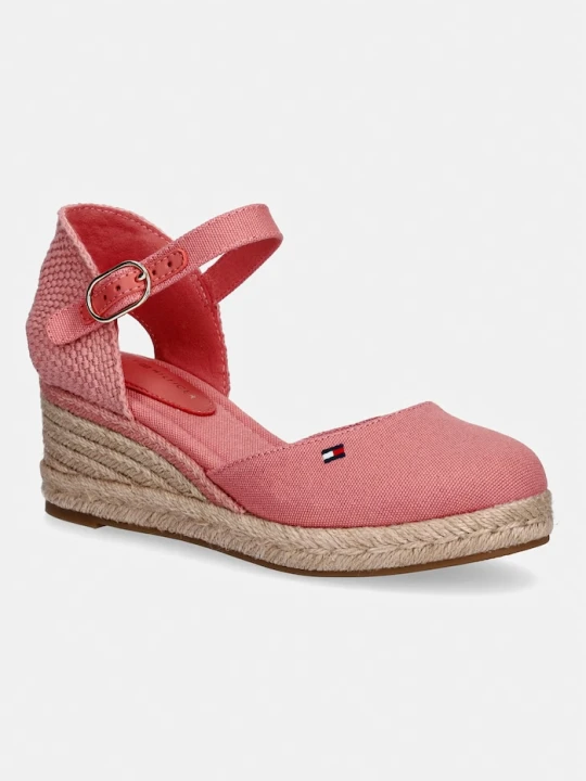 Zdjęcie produktu Tommy Hilfiger espadryle damskie MID WEDGE ESPAD CLOSED TOE różowy