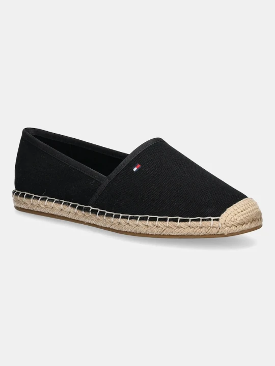 Zdjęcie produktu Tommy Hilfiger espadryle damskie FLAG CANVAS ESPADRILLE czarny