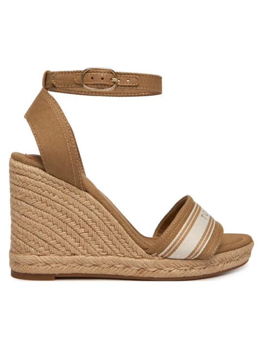 Zdjęcie produktu Tommy Hilfiger Espadryle High Wedge Espad Webbing FW0FW09342 Beżowy