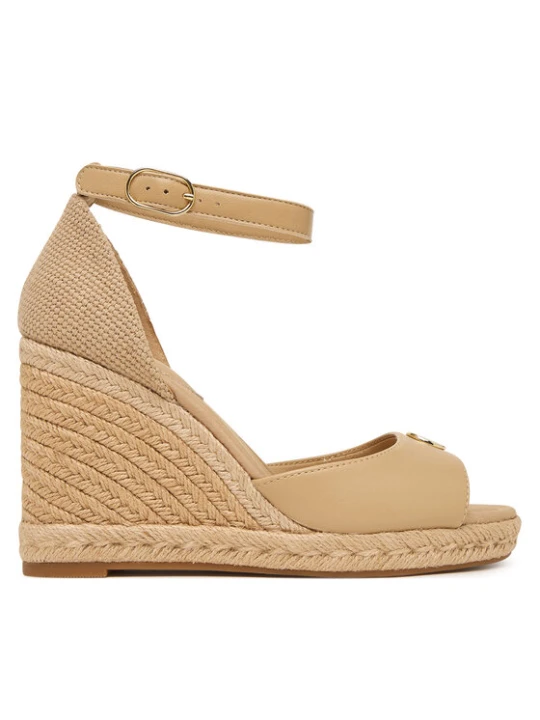 Zdjęcie produktu Tommy Hilfiger Espadryle Plate High Wedge Espad FW0FW09517 Beżowy jasny