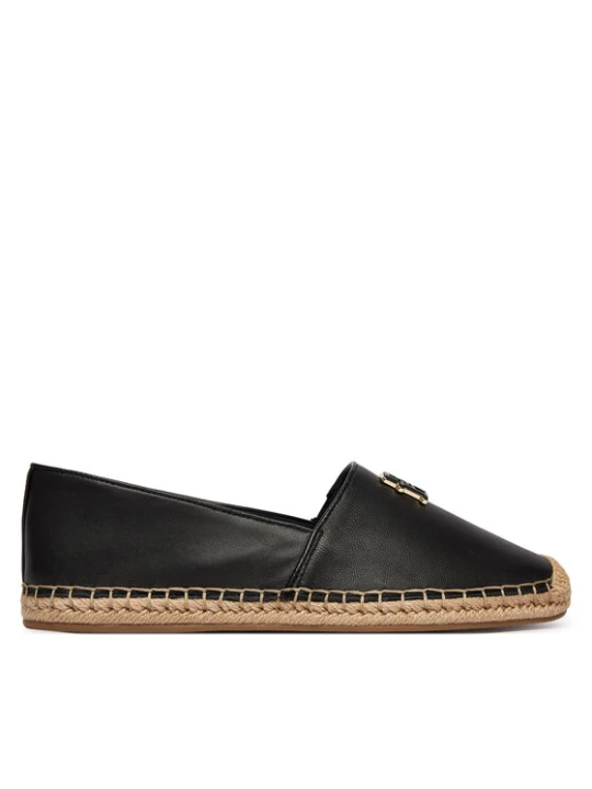 Zdjęcie produktu Tommy Hilfiger Espadryle Th Logo Leather Espadrille FW0FW09246 Czarny