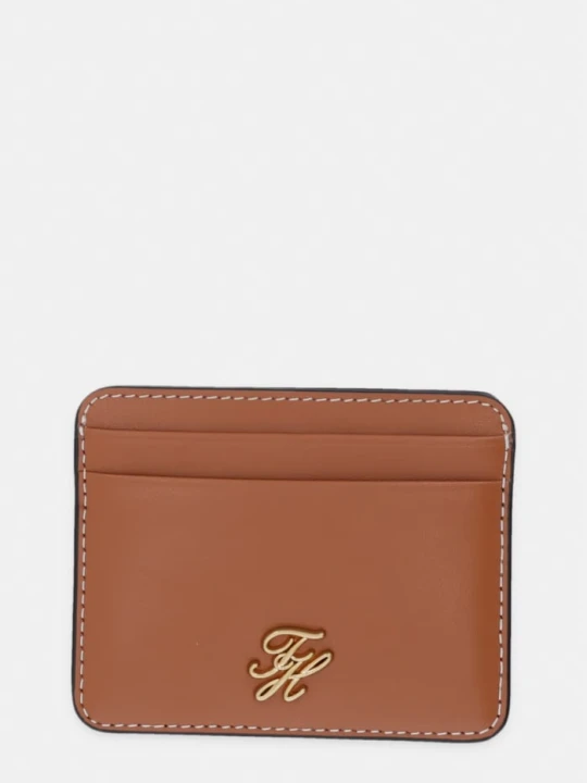Zdjęcie produktu Tommy Hilfiger etui na karty damskie skórzane brązowy