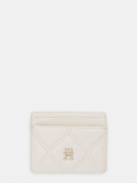 Zdjęcie produktu Tommy Hilfiger etui na karty damskie z imitacji skóry beżowy