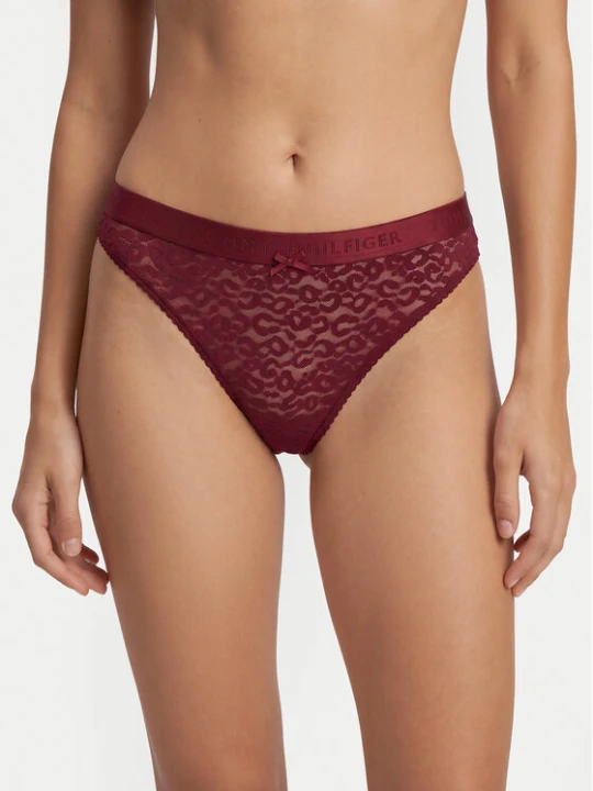 Zdjęcie produktu Tommy Hilfiger Figi klasyczne UW0UW06655 Czerwony ciemny