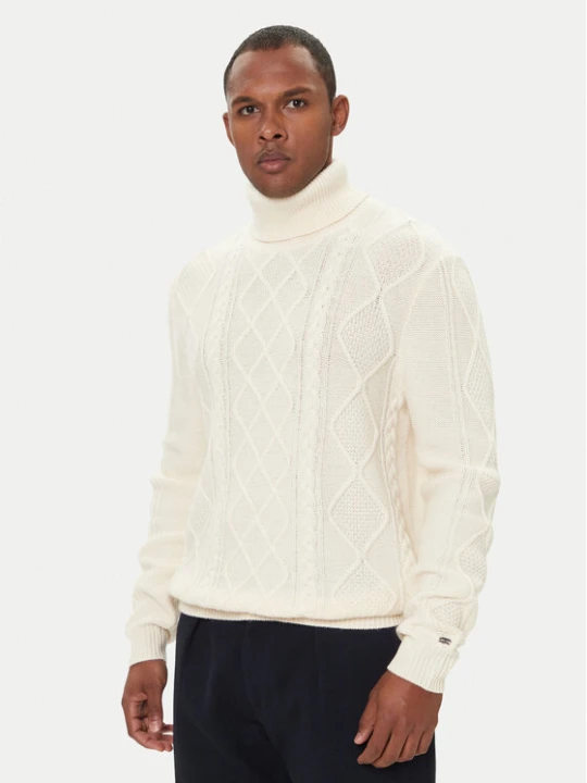 Zdjęcie produktu Tommy Hilfiger Golf MW0MW40914 Écru Regular Fit Kremowy