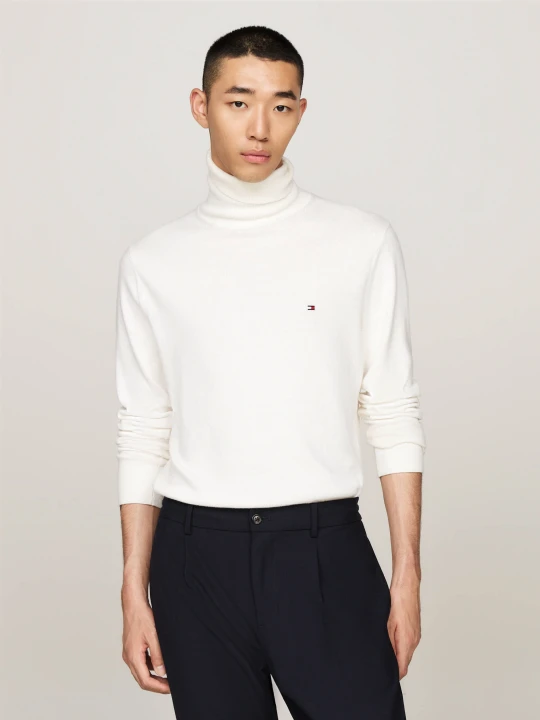 Zdjęcie produktu Tommy Hilfiger Golf | Regular Fit | z dodatkiem kaszmiru ecru